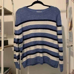 Blue striped sweater
